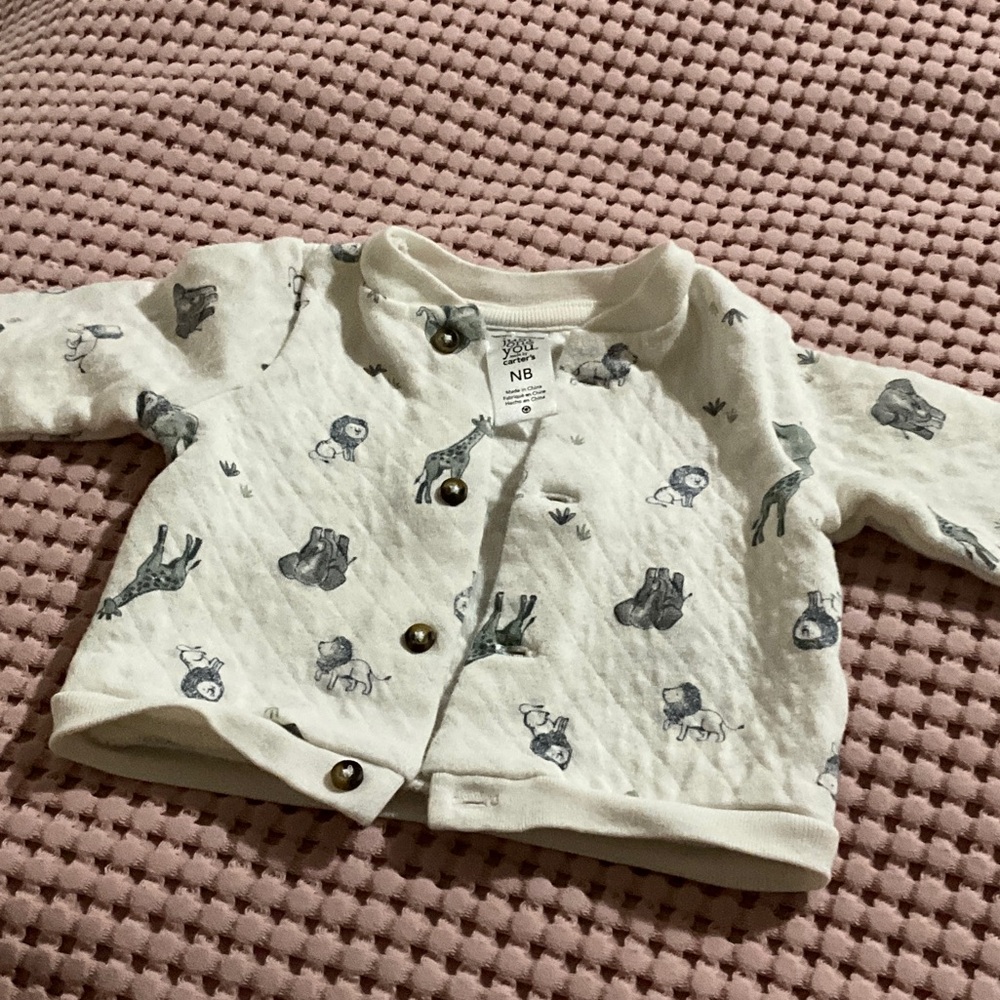 Clearance Newborn 3 piece Classic Gray baby: onesie,pants and Jacket - Picture 6 of 6